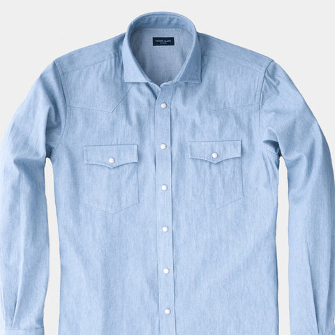 Example of western placket shirt