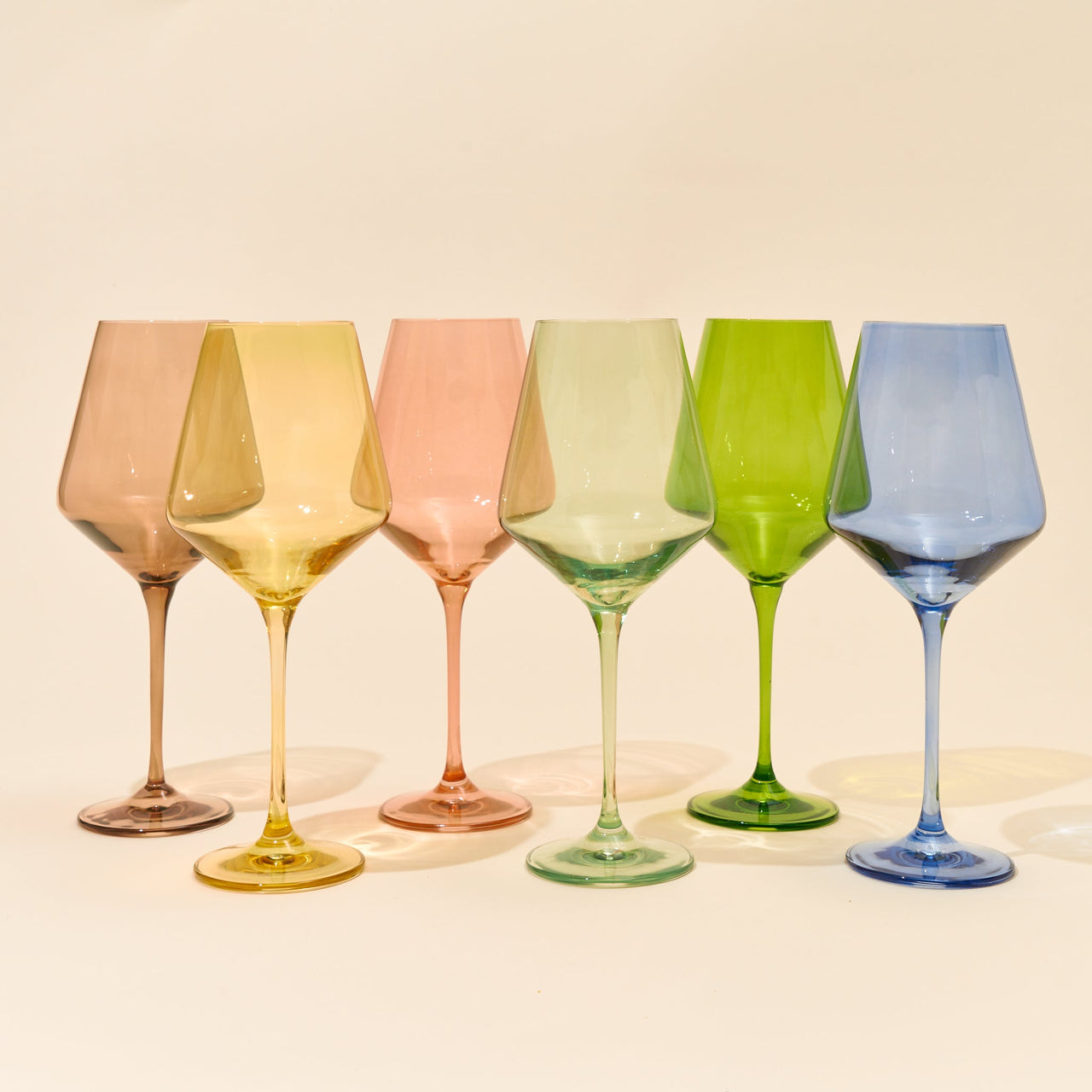 Estelle Colored Glass - Martini Glasses - Set of 2 Mint Green
