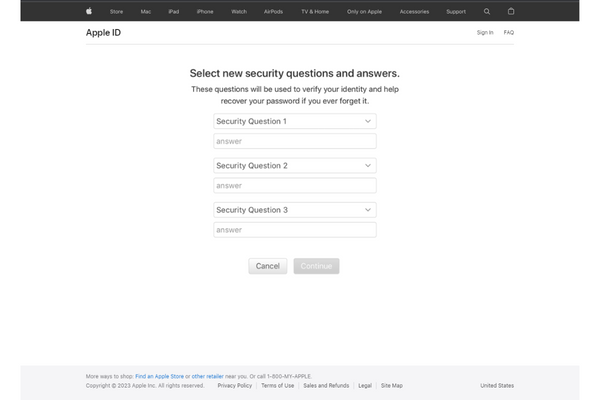 security question