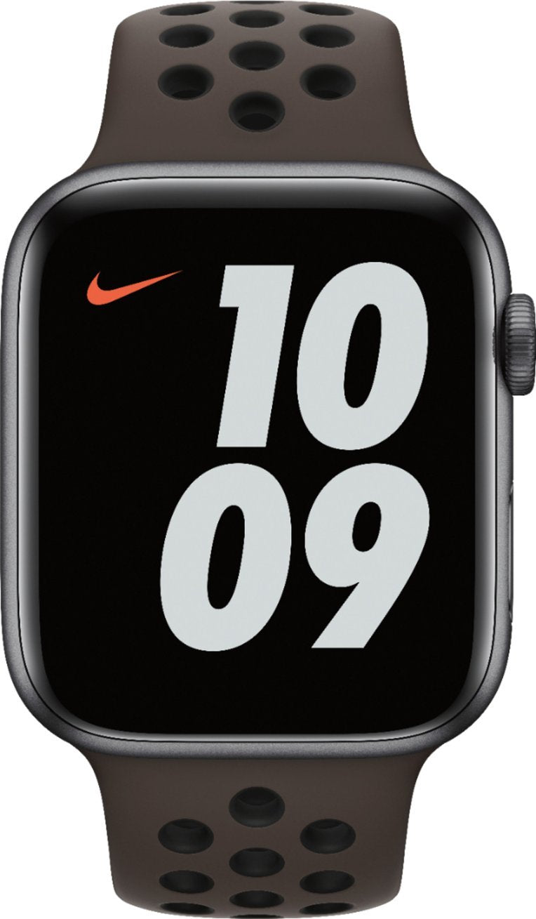 norte Delincuente difícil de complacer Apple - MJ6M3AM/A Nike Sport Band for Apple Watch™ 44mm - Ironstone/Bl -  Upscaled