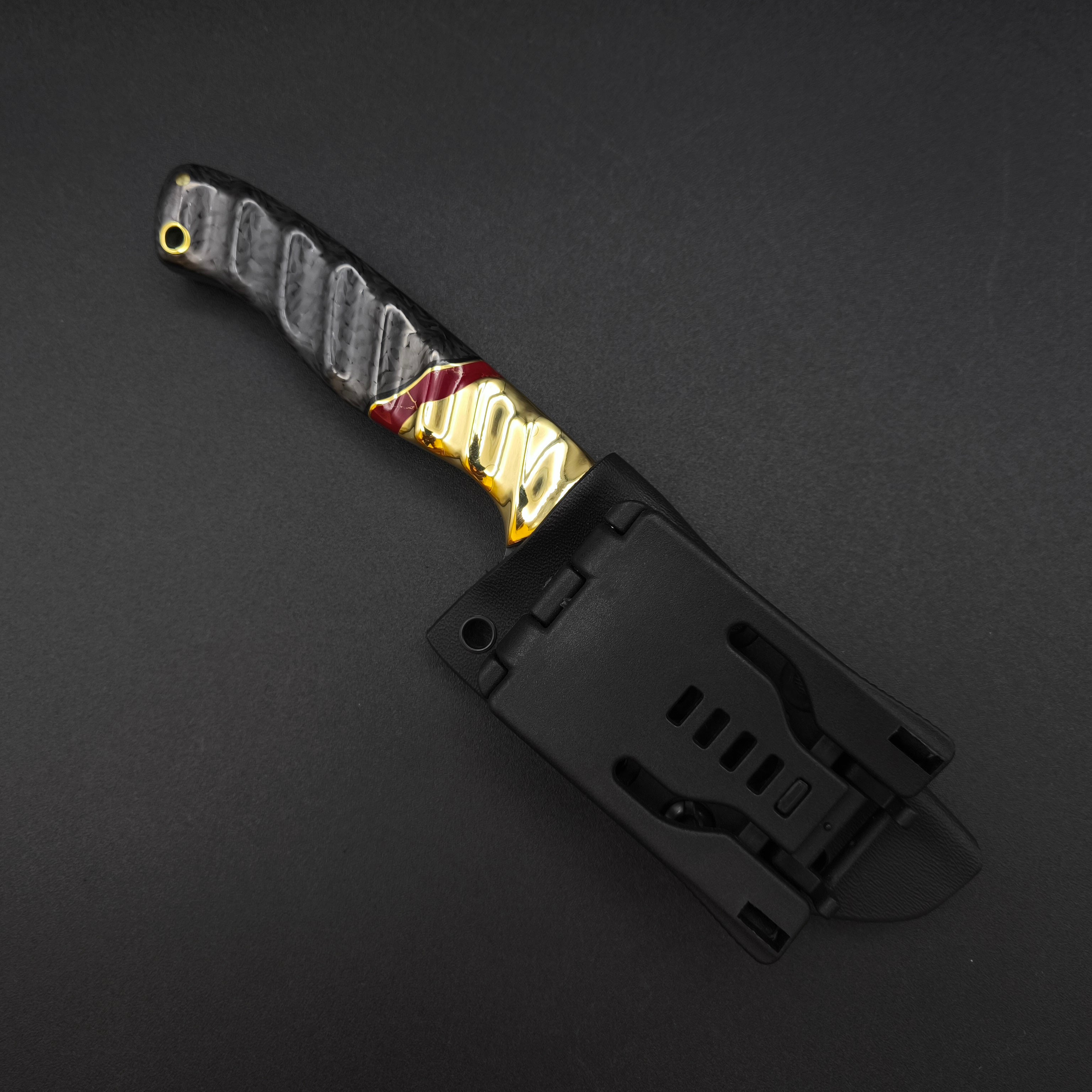 Sea Sick Blades Fieldcraft 80CrV2, Brass, True Stone, Carbon Fiber - Image 6