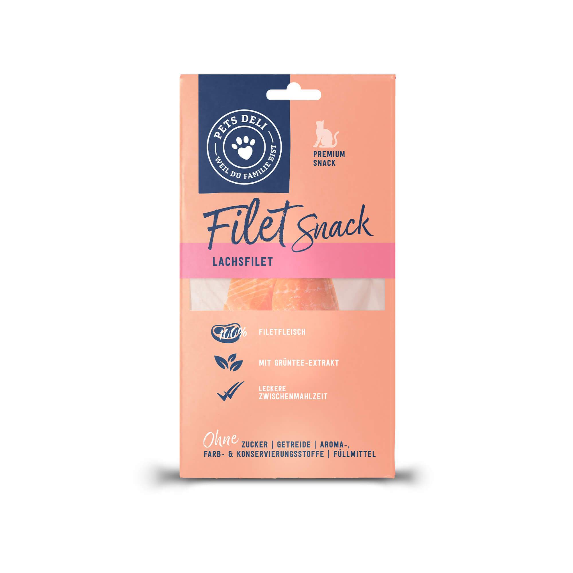 Snack Filetto per gatti: puro filetto di salmone