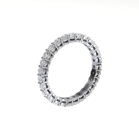 Diamond Eternity Ring with Basket Setting (1 ctw) - Shop Now – LL Private  Jewellers