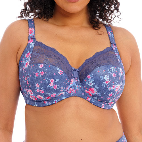 Elomi Mariella Bra Hidden Tiger Grey 36FF Underwired Side Support Full Cup  4420