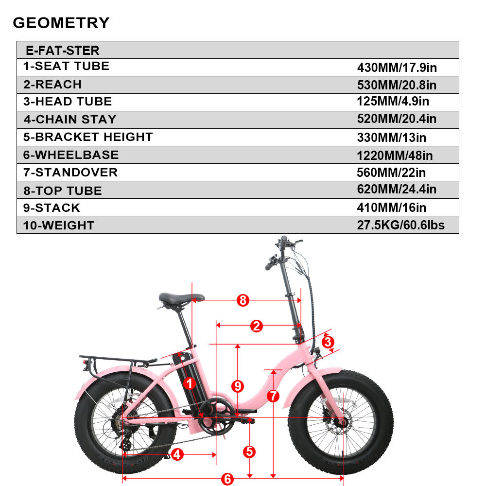 FAT STEP SIZING CHART