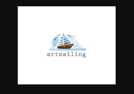 Watercolor Sailboat Logo