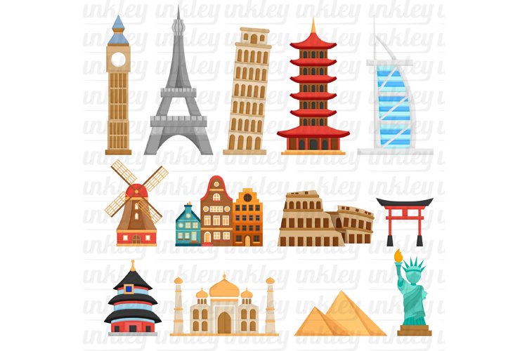 free clipart of famous landmarks