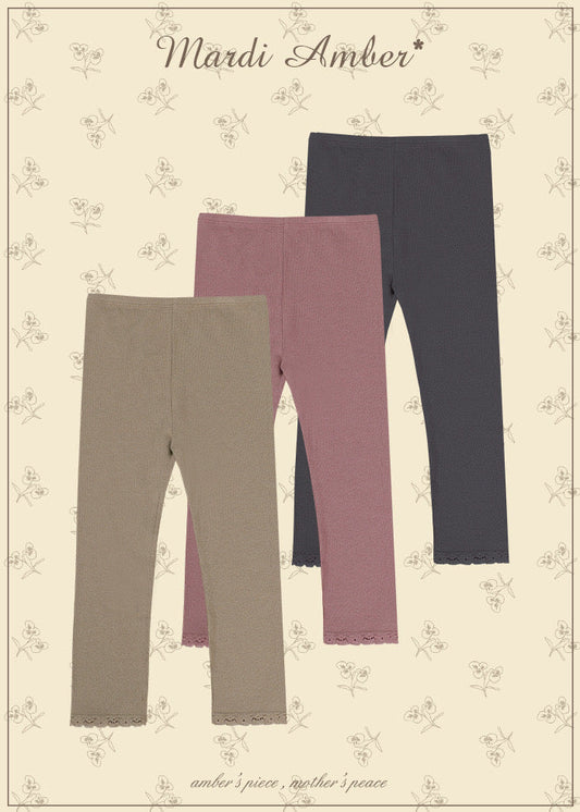 ROCHY Estampado Pink Abstract Girls Leggings Set - 23863