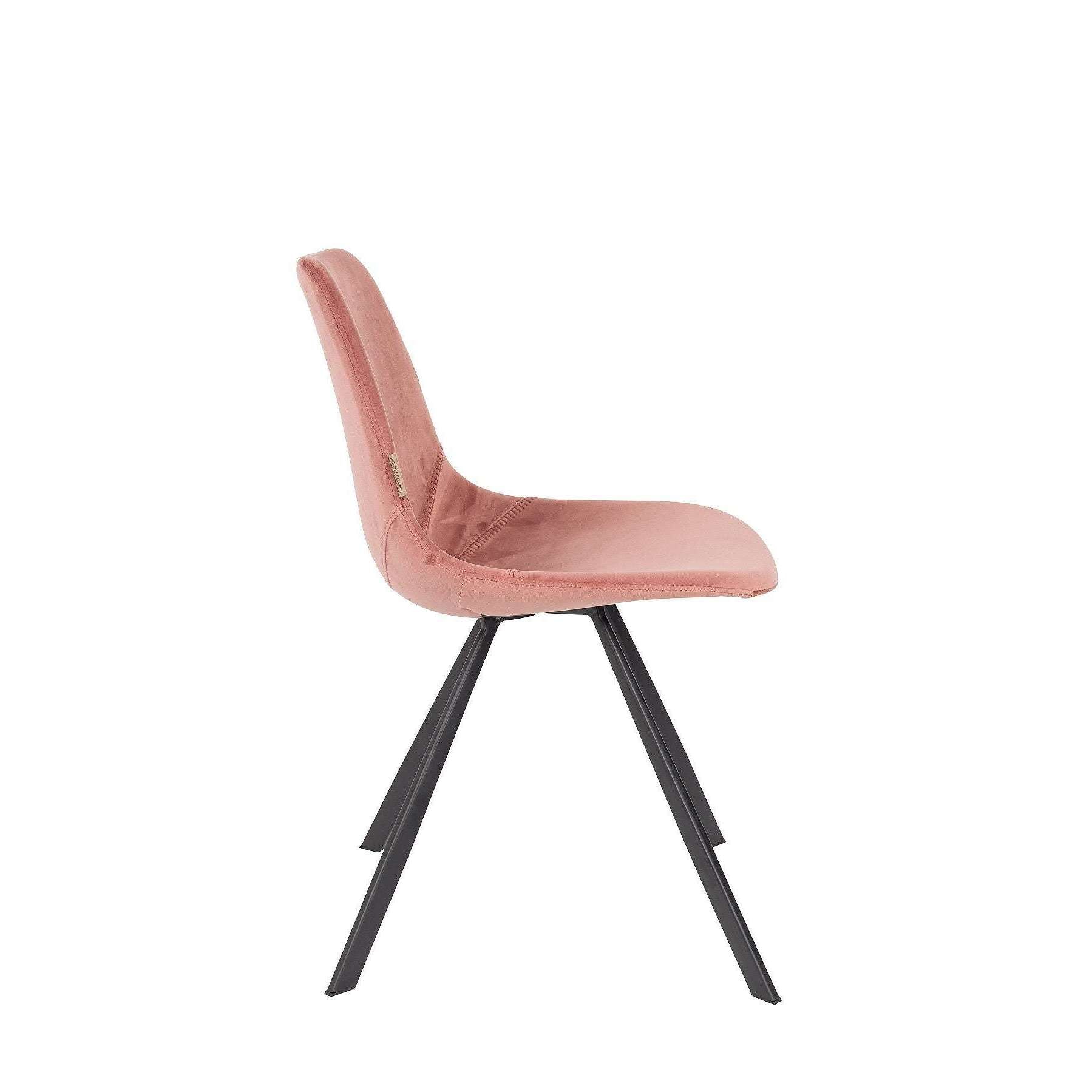 speling Besmetten Dekbed Dutchbone stoel franky velvet oud roze 56 x 46 x 83 cm – Selinni