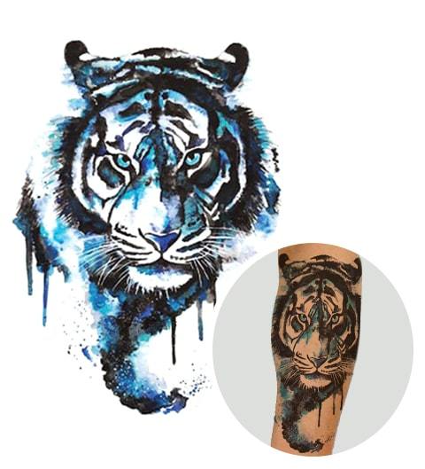 Blue eye tiger tattoo ink art tiger tattoo fyp  TikTok