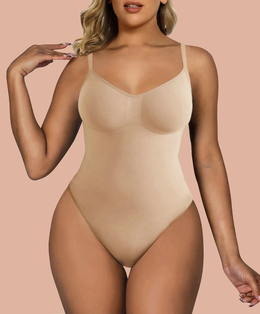 SHAPEDX Body suits for Womens Tummy Control Thong Racerback