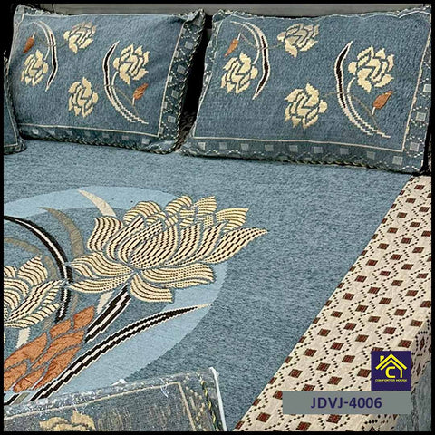 Comforter House | 4 Pcs Velvet Jacquard Fancy Bed Set