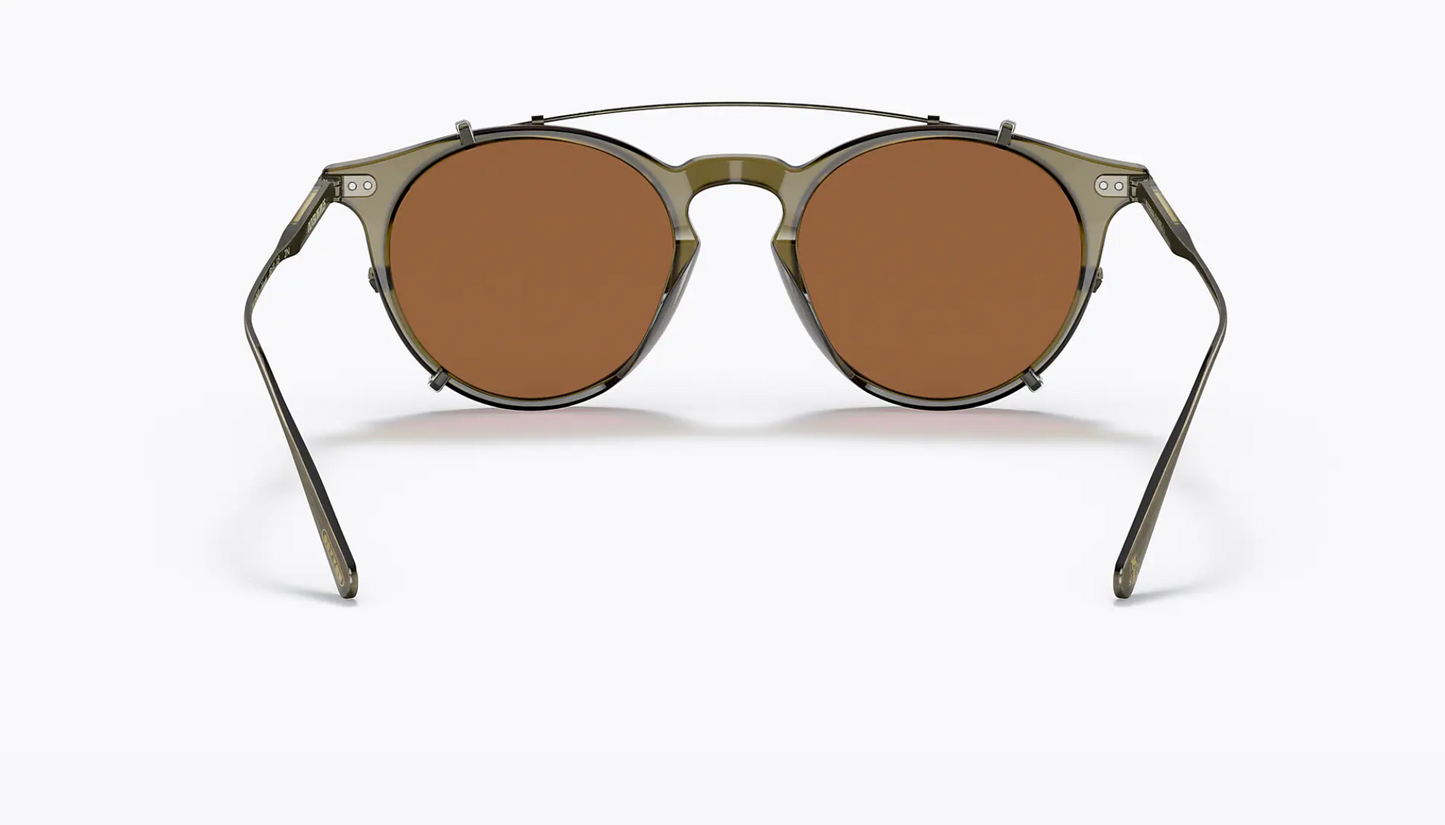 Oliver Peoples Eduardo OV5483M 167873 48mm Dusty Olive Persimmon Sungl –  Shade Review Store