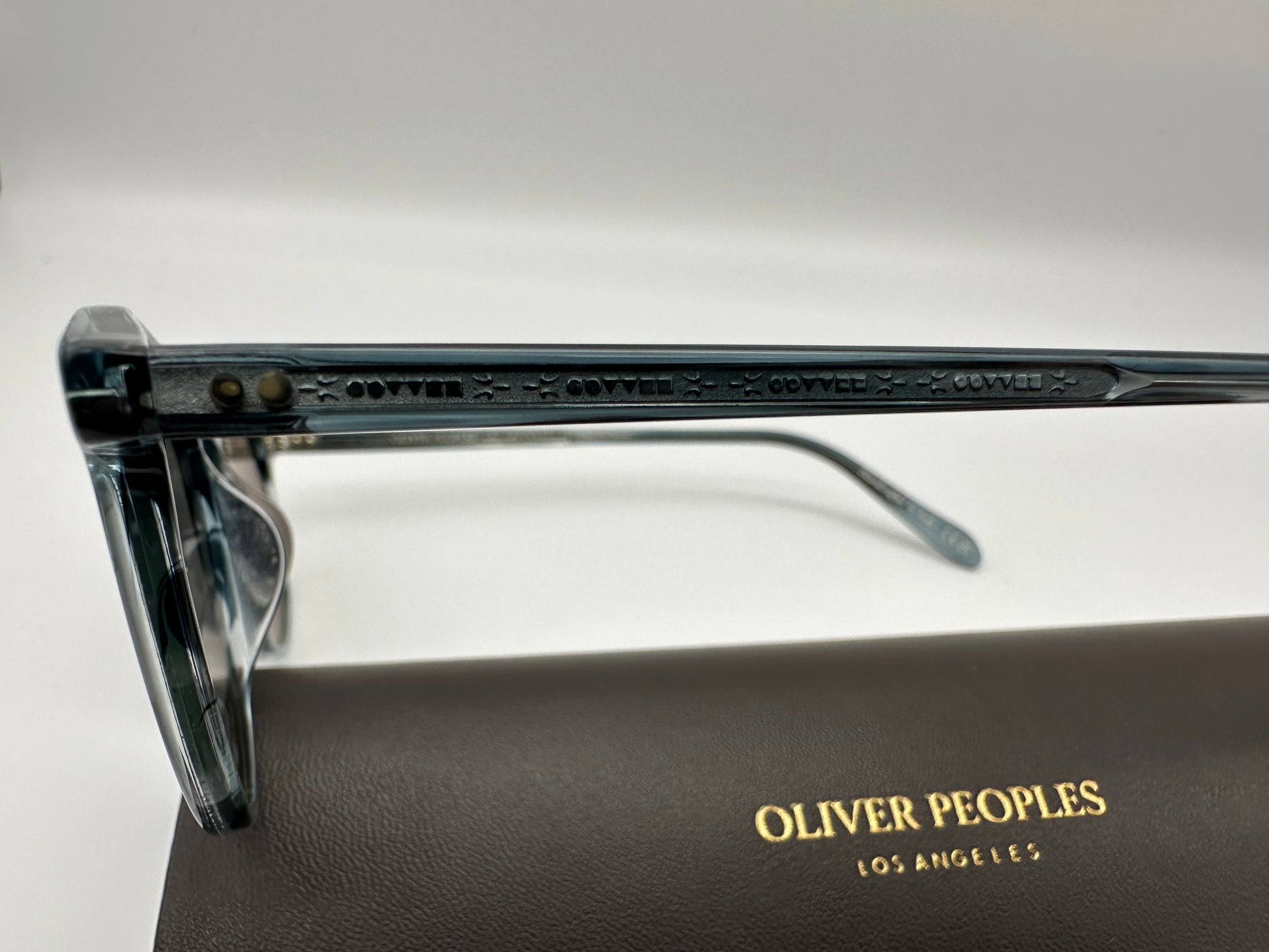 Oliver Peoples RILEY SUN Washed Lapis Carbon Gray OV5004SU 1704R5 Roun ...
