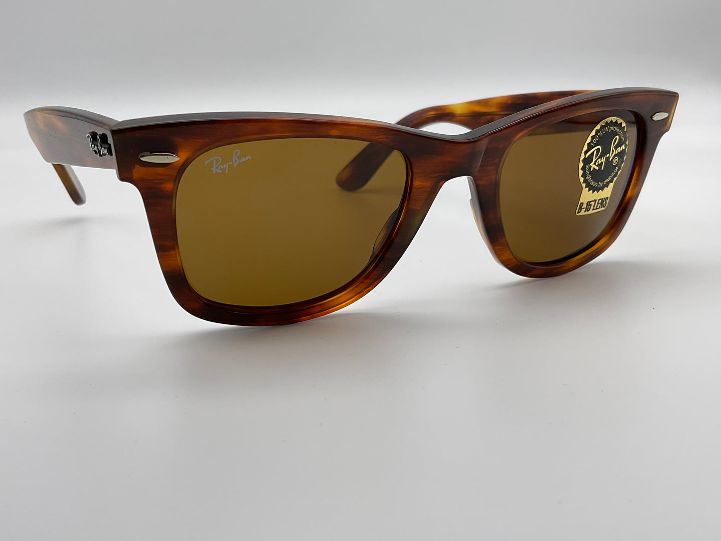 Ray Ban Original Wayfarer RB2140 954 50mm Stripped Havana B15 Lens ...