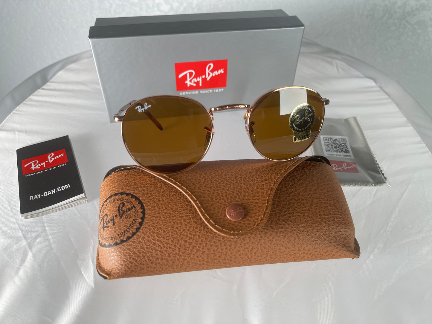 Super goed Trend vragen Ray-Ban RB3637 NEW ROUND Color: 920233 Rose Gold / brown Lens Size: 50 –  Shade Review Store