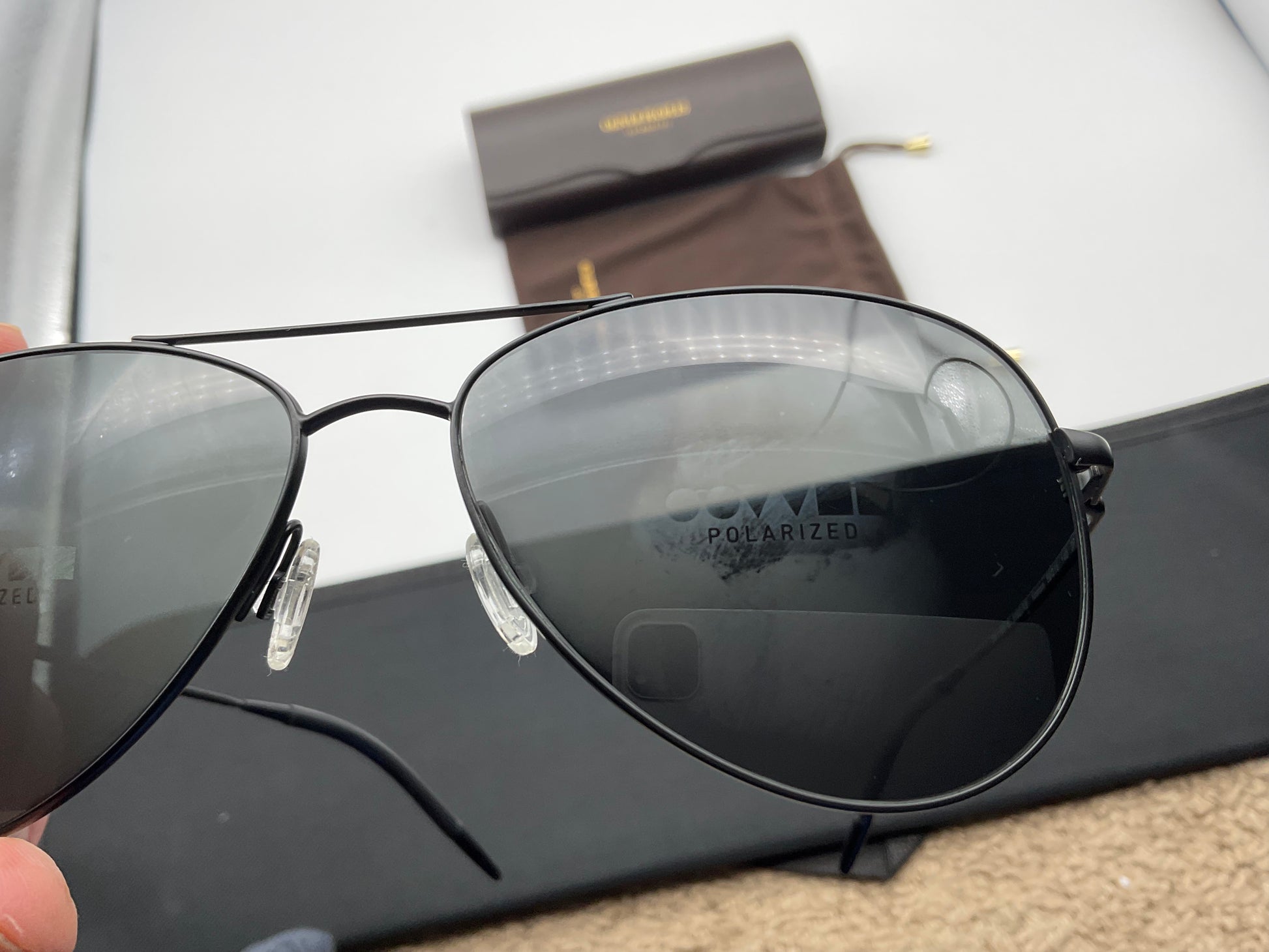 OLIVER PEOPLES KANNON 59mm OV1191S 5062/K8 VFX+ POLARIZED BLACK AUTHEN –  Shade Review Store