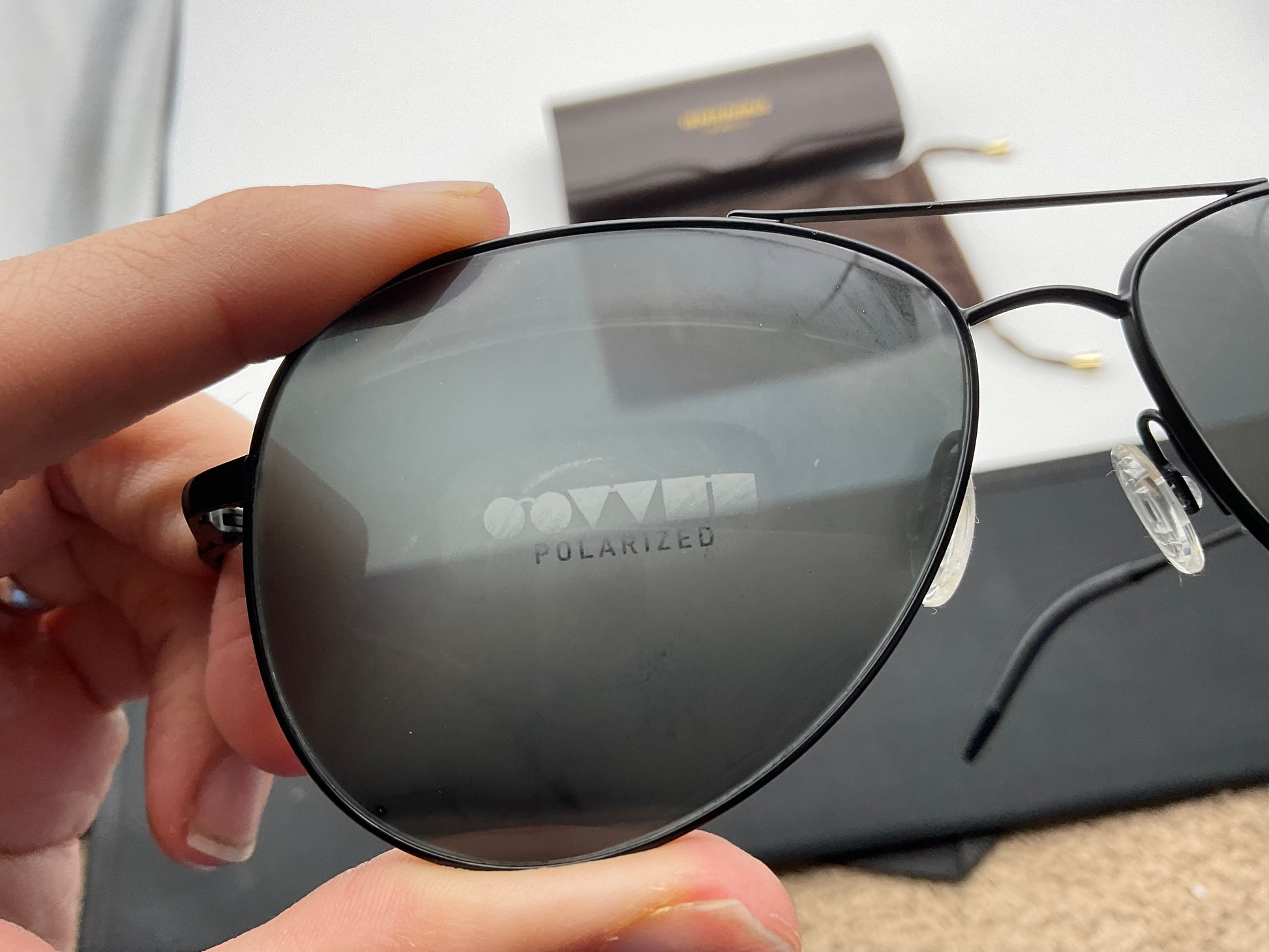 OLIVER PEOPLES KANNON 59mm OV1191S 5062/K8 VFX+ POLARIZED BLACK AUTHEN –  Shade Review Store