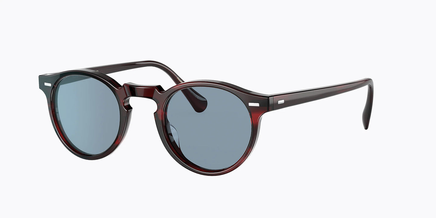 Oliver Peoples OV5217S Gregory Peck sunglasses Bordeaux Bark/Cobalto s –  Shade Review Store