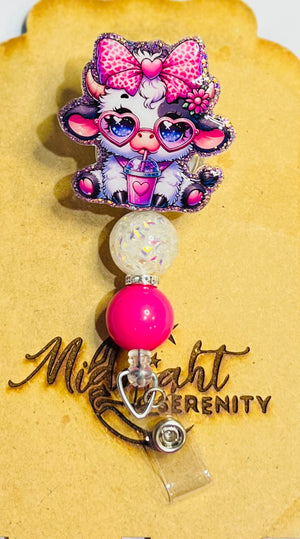 CUTE COW WITH PINK BOW - MidnightSerenity