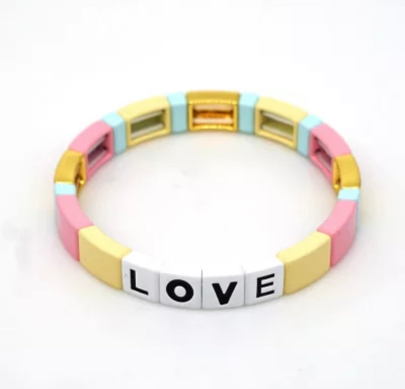 love tile bracelet