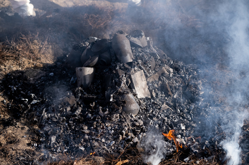 Geöffnete Feuerstelle