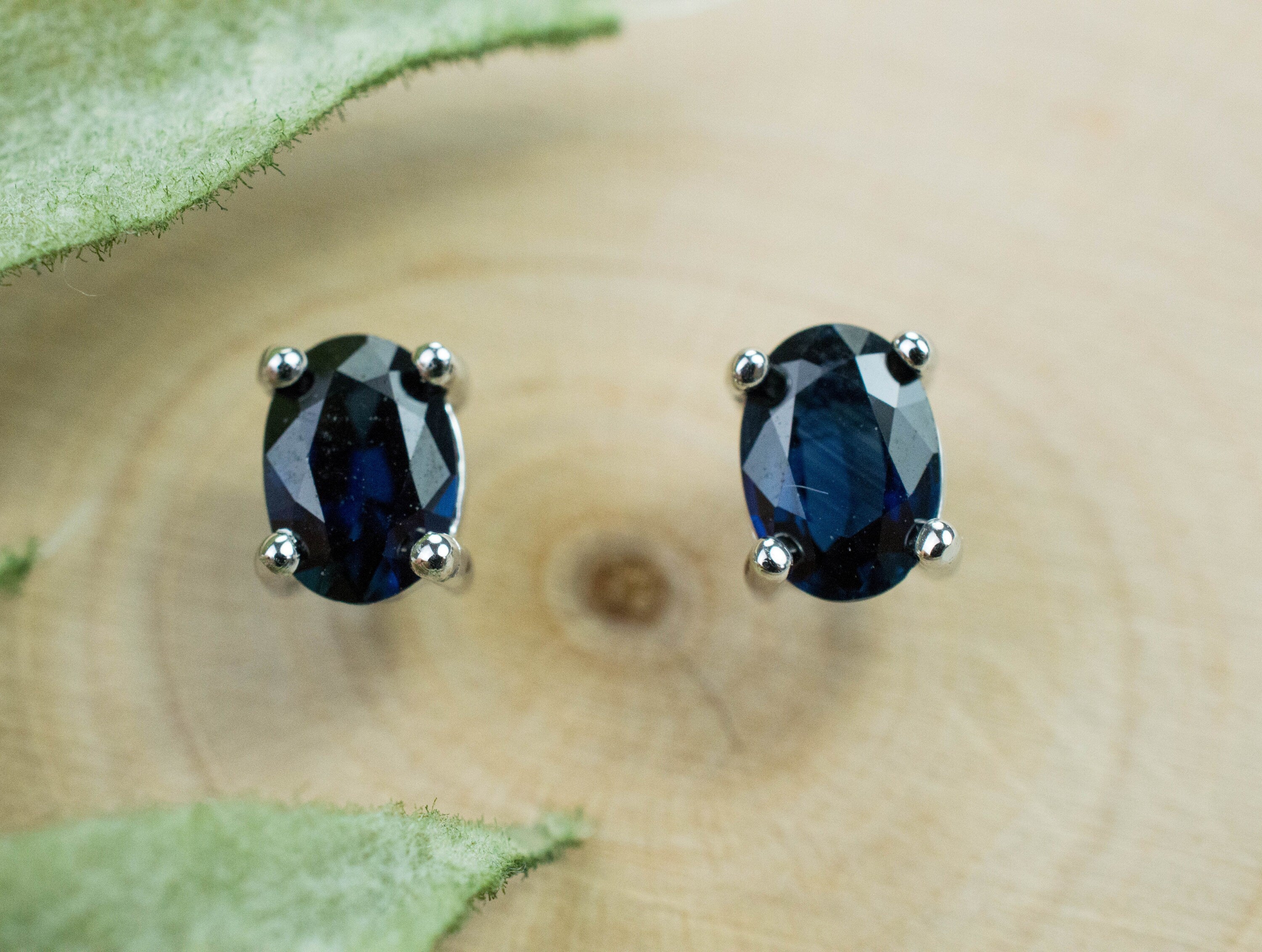 14K White Gold Australian Black Opal & Diamonds Earrings | Bluestone  Jewelry | Tahoe City, CA