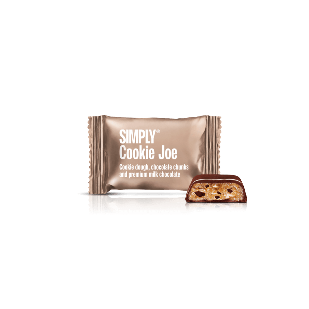 Billede af SIMPLY Cookie Joe - 75 stk. box | Cookie dough, chokolade chunks og mælkechokolade