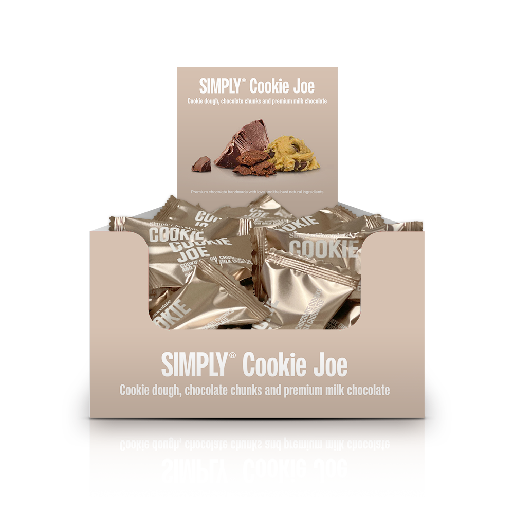 Simply® Cookie Joe - 75 Bites | Cookie dough, chokolade chunks og premium mælkechokolade
