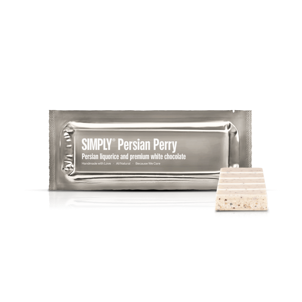 Se Persian Perry | Persisk lakrids og hvid chokolade hos Simply Chocolate