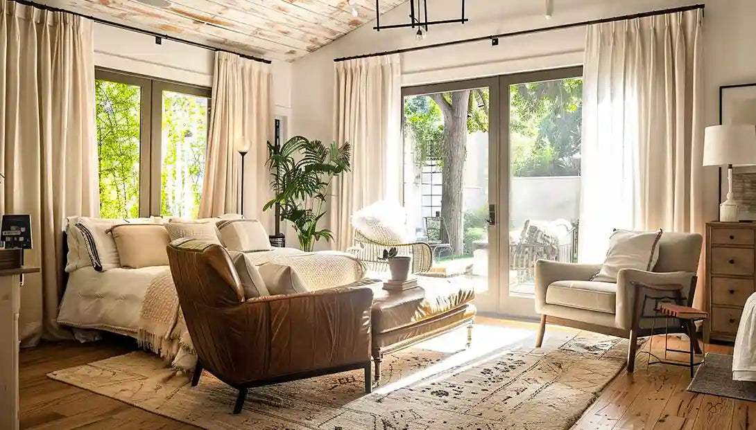 Rustic-Vintage-Boho-Curtains-Living-Room