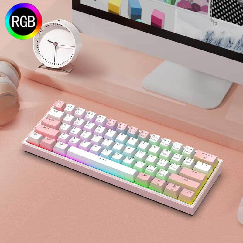 Wireless Bluetooth 61 Key Mechanical Keyboard