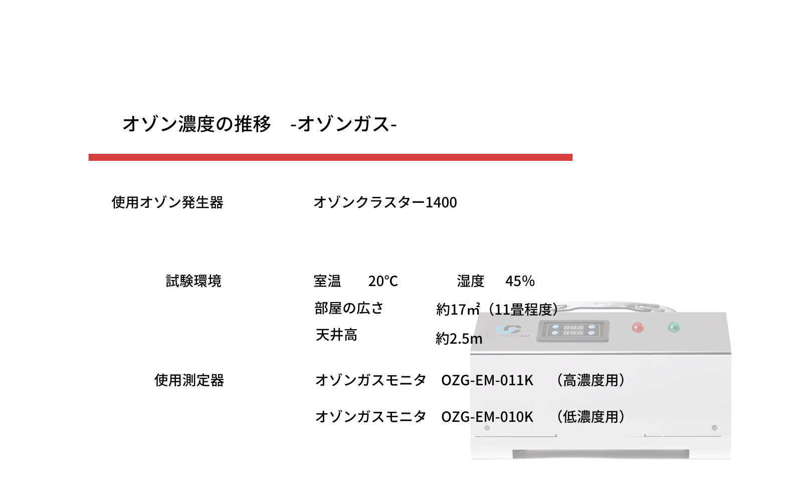 オゾン発生器消臭実験-排水口の消臭実験-