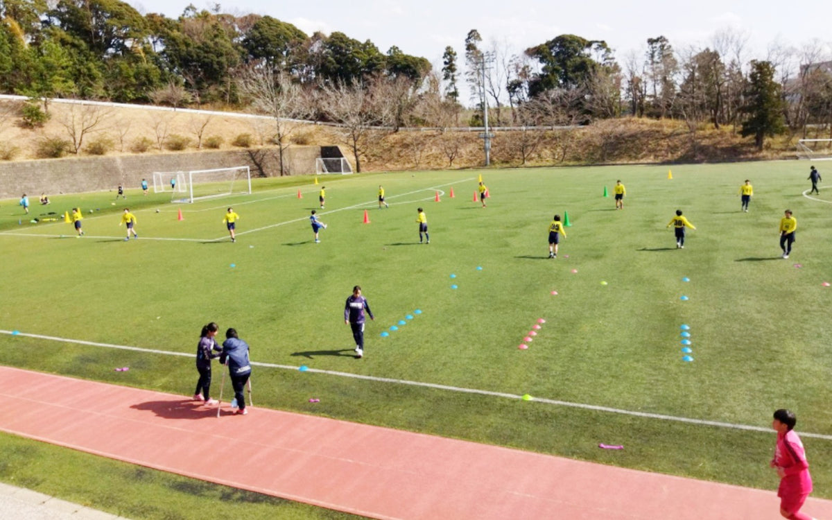 暁星国際高校サッカー部の練習風景