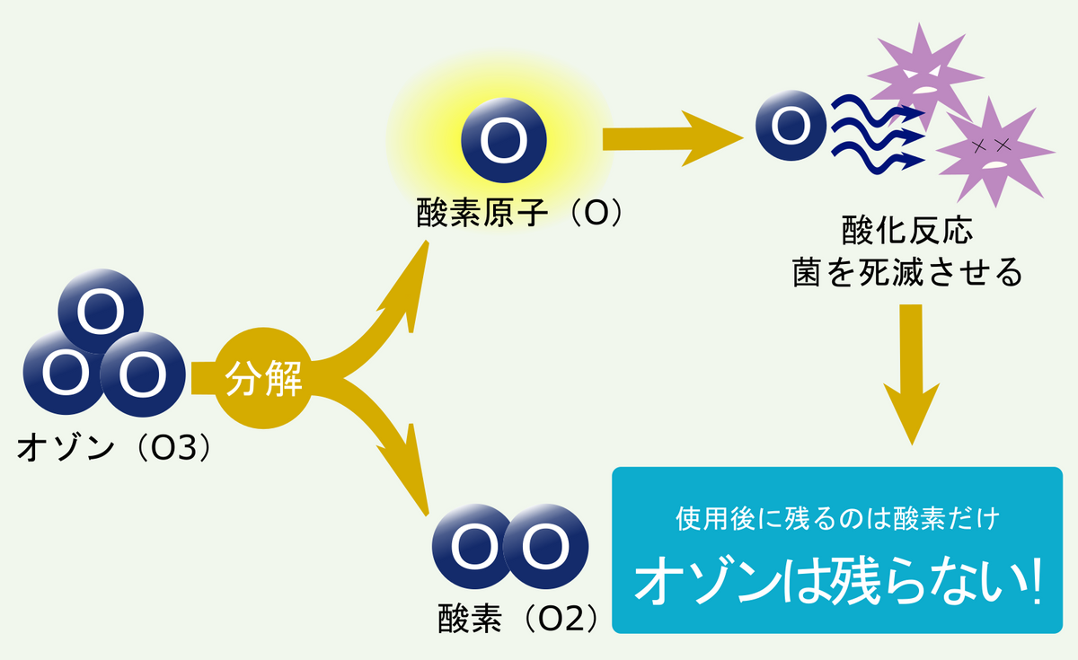 オゾンの残留性