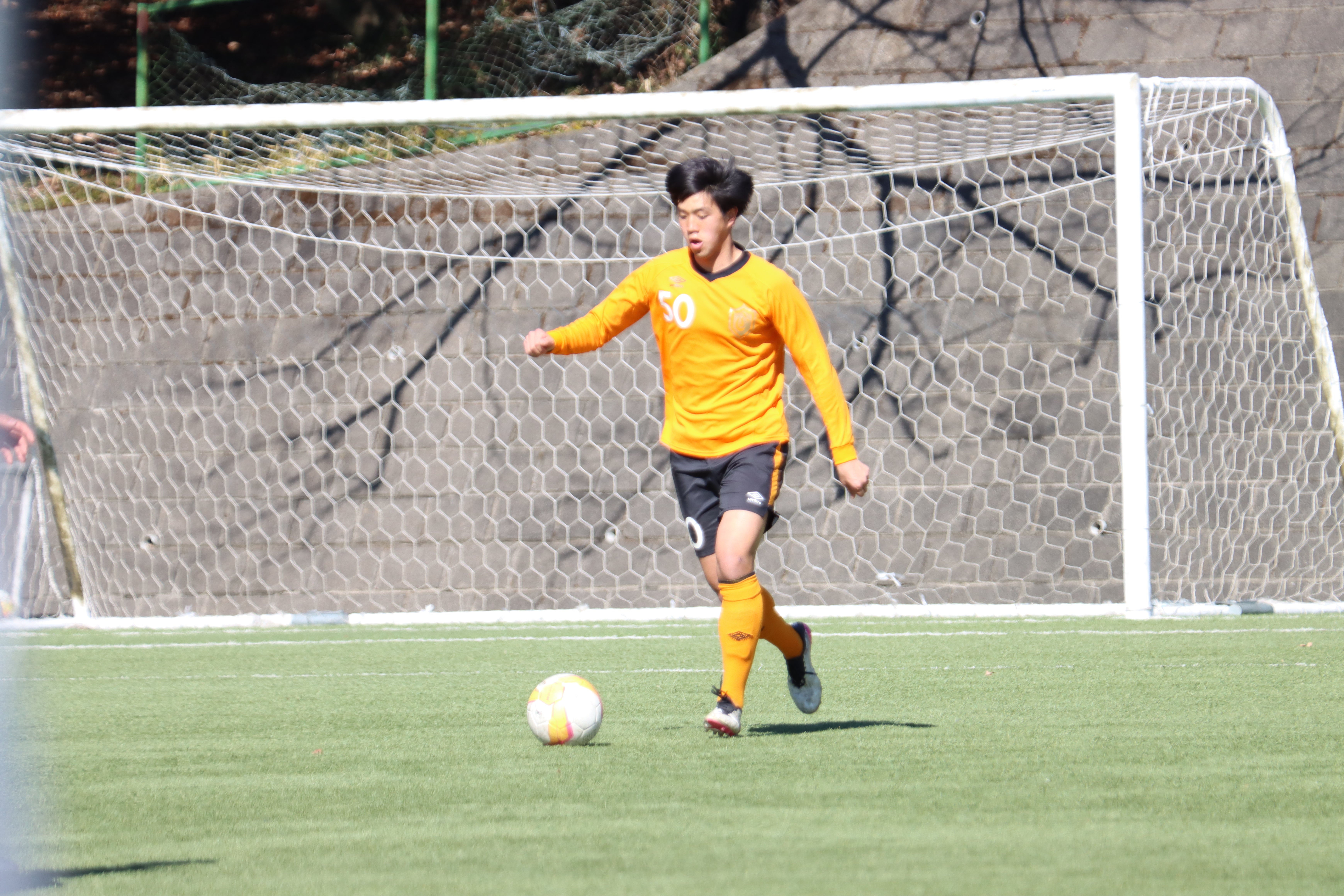 中央大学サッカー部様の練習風景