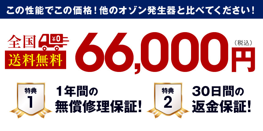 全国送料無料 66,000円 １年間の無償修理保証！ 30日間の返金保証！