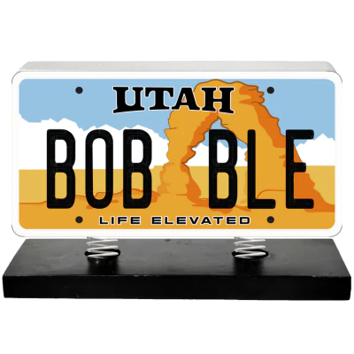 License Plate Bobbleheads