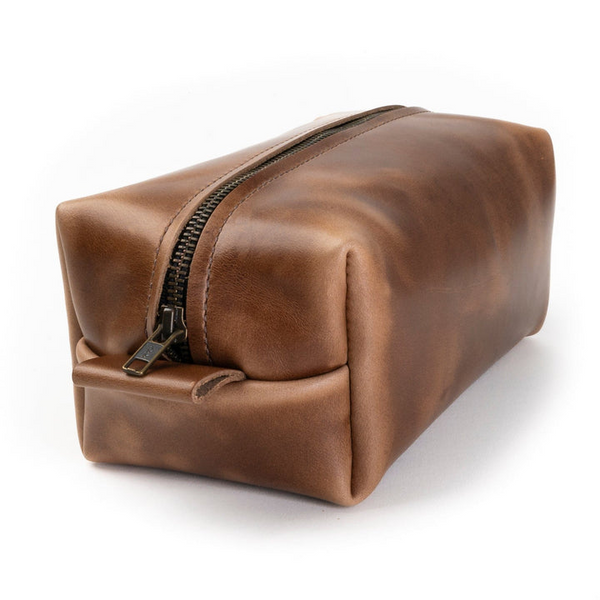 Premium Leather Toiletry Bag
