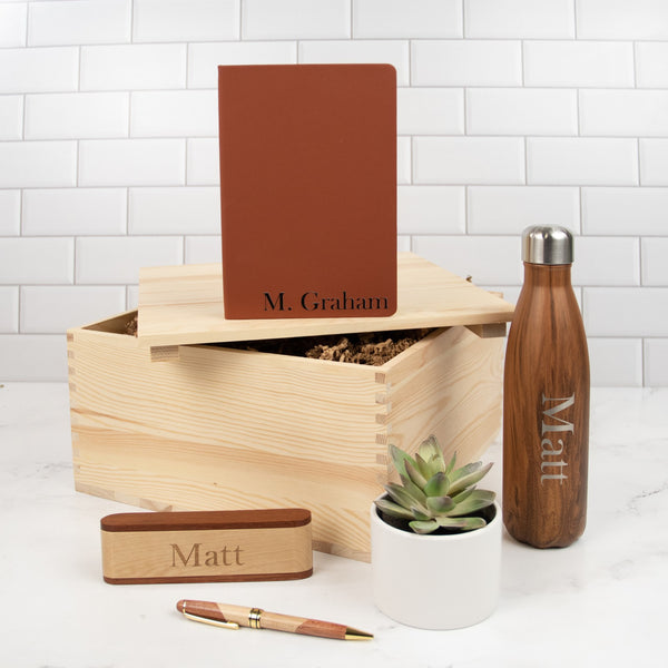 Personalized Journal and Tumbler Gift Box | Shadow Breeze