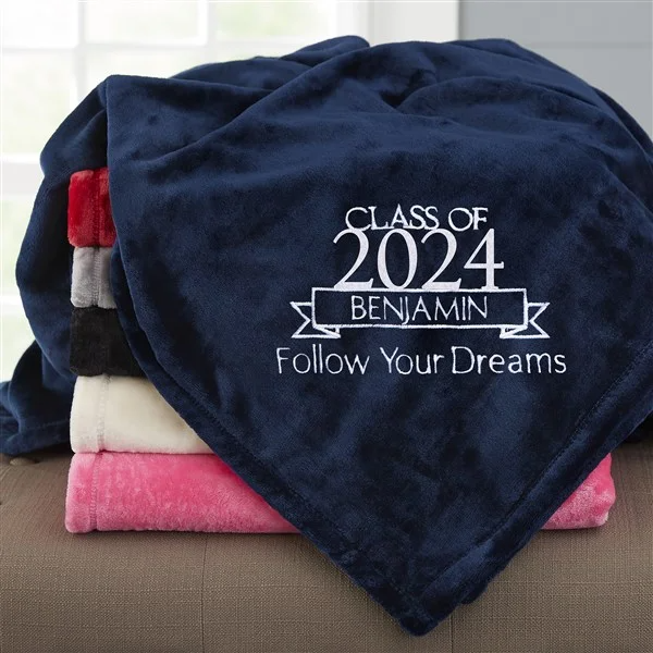 Graduation Personalized Fleece Blanket