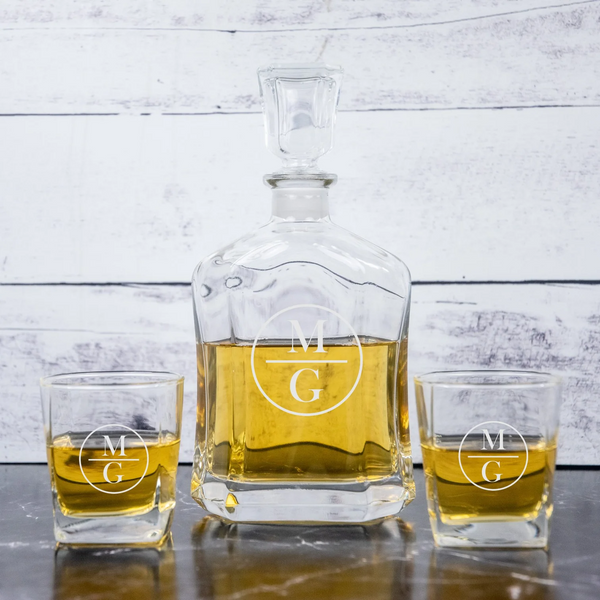 Personalized Decanter and Glasses | Shadow Breeze