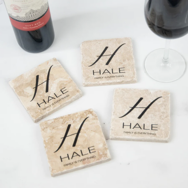 Personalized Marble Coaster Housewarming Gift | Shadow Breeze