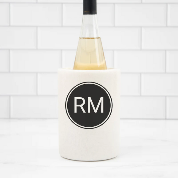 Personalized Marble Wine Chiller | Shadow Breeze