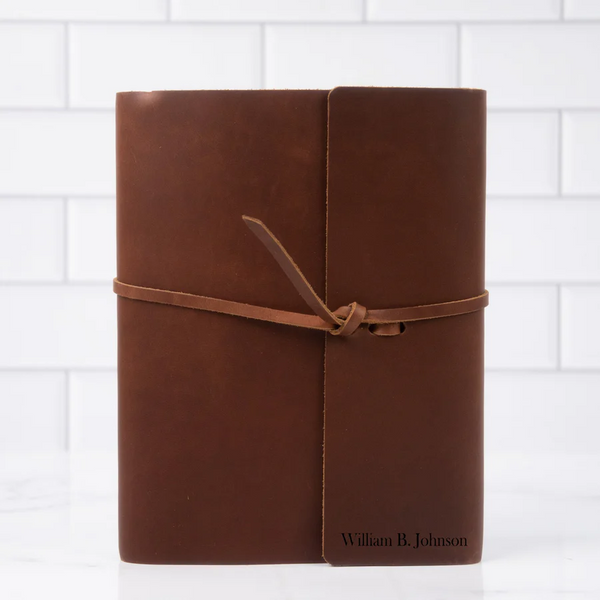 Refillable Top-grain Cowhide Leather Journal | Shadow Breeze