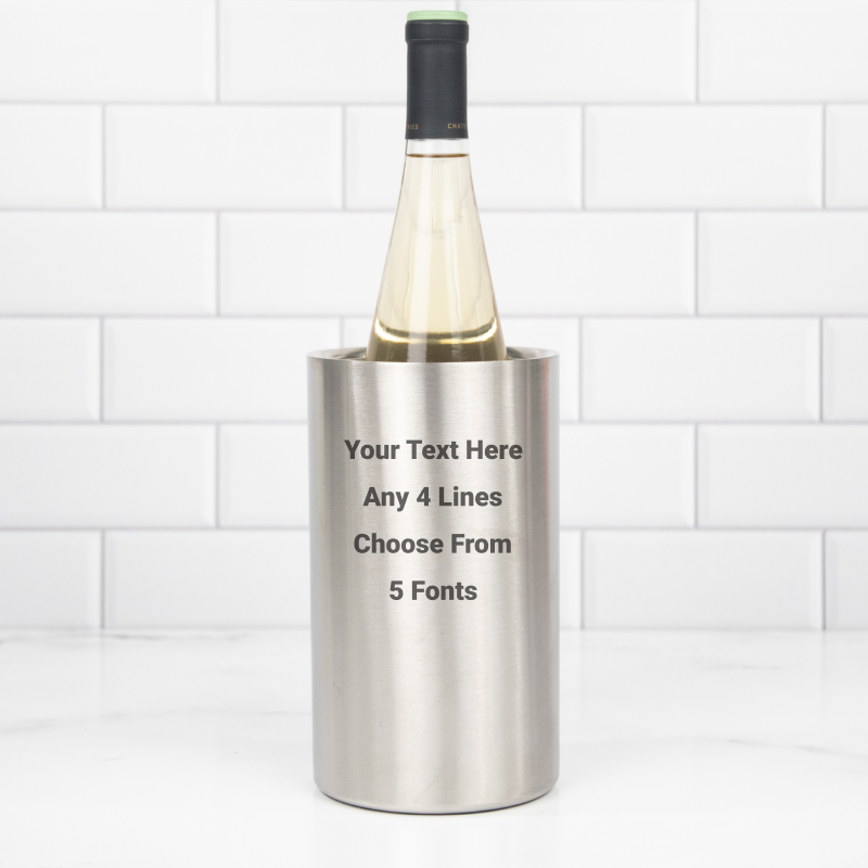 Personalized Wine Chiller / Beverage Holder 