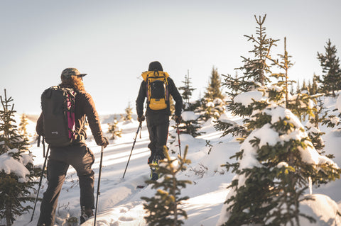 Skiing is all about spending time with friends.