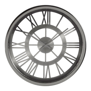 Alana Wall Clock in Silver