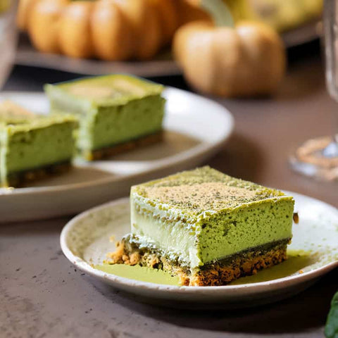 Green Tea Matcha Cheesecake Bars Recipe