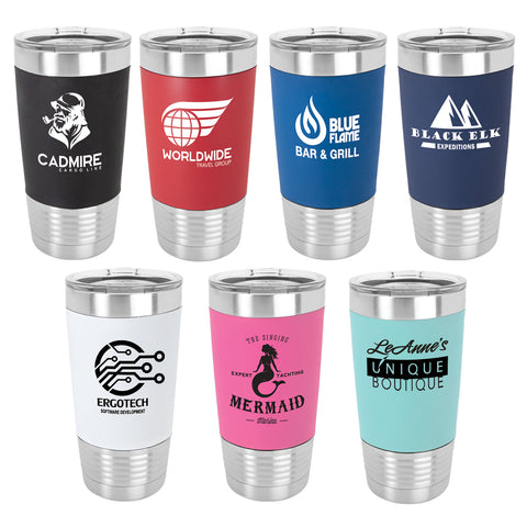 20 oz. Stainless Steel Tumblers with Straw - ACS SS Coleman, ACS, Custom  Logo Printed Glasses, Mugs, Growlers and More